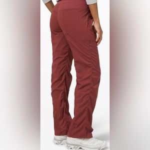 RARE Red Maroon Lululemon Dance Studio Pants